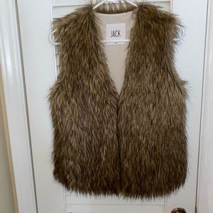 Vest fur jacket